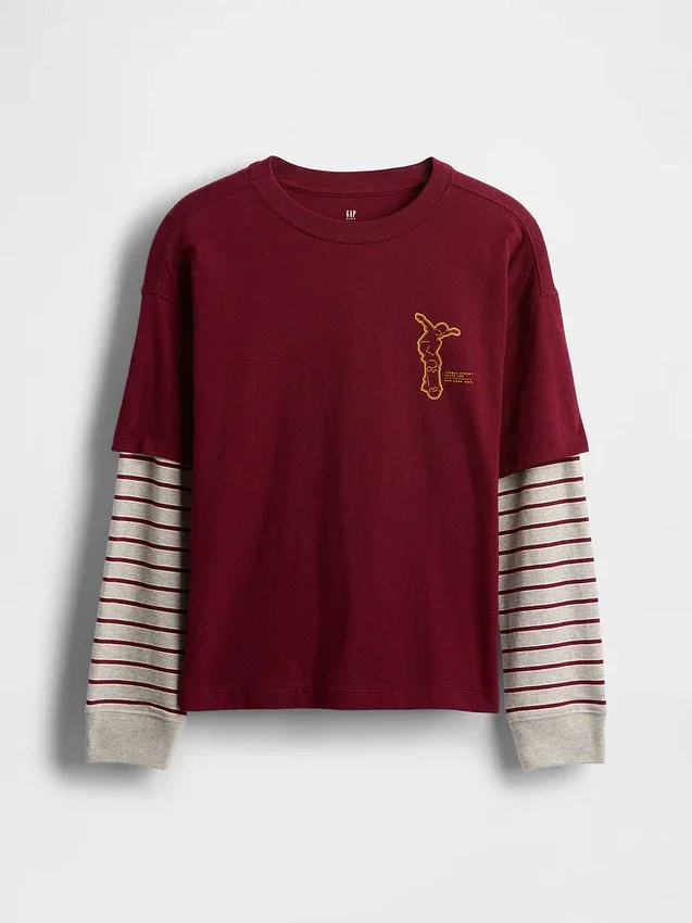Camiseta con diseño para niños 2 en 1