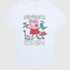 Camiseta con diseño «Peppa Pig, la experta en dinosaurios» de pantalón corto para niños pequeños
