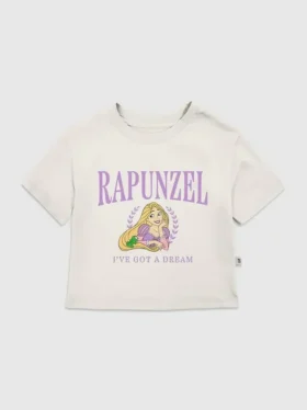 Camiseta con diseño «Rapunzel Collegiate» para niños pequeños