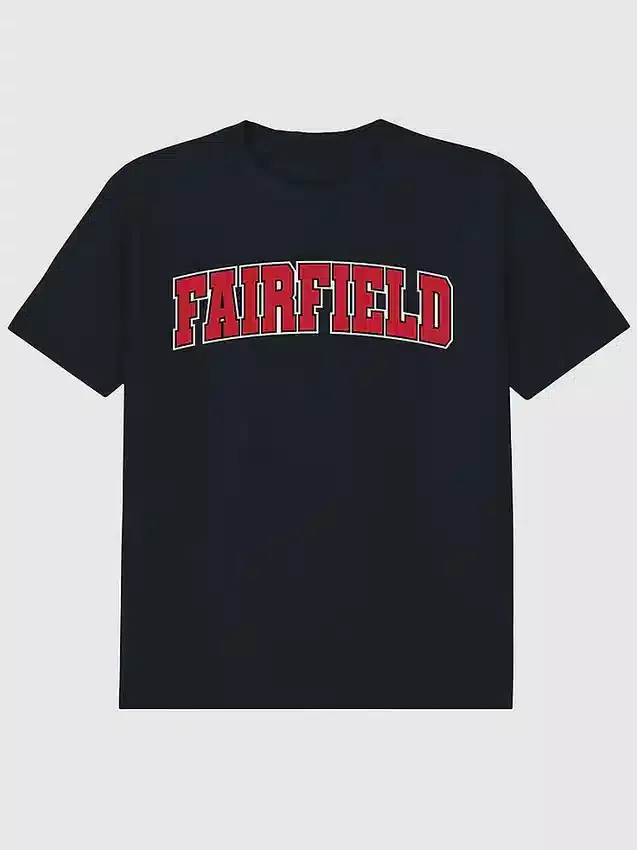 Camiseta con diseño secundario del Arch Logo de la Universidad de Fairfield