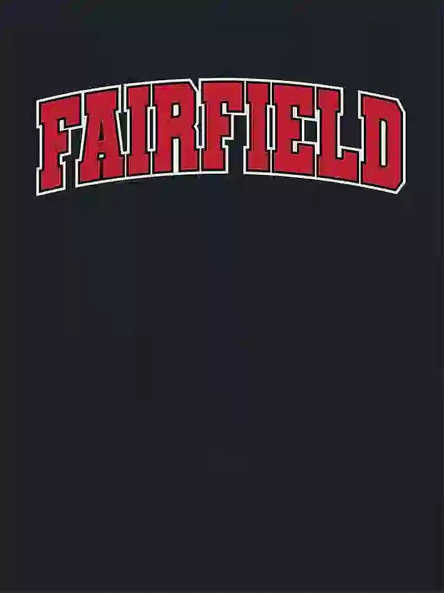 Camiseta con diseño secundario del Arch Logo de la Universidad de Fairfield
