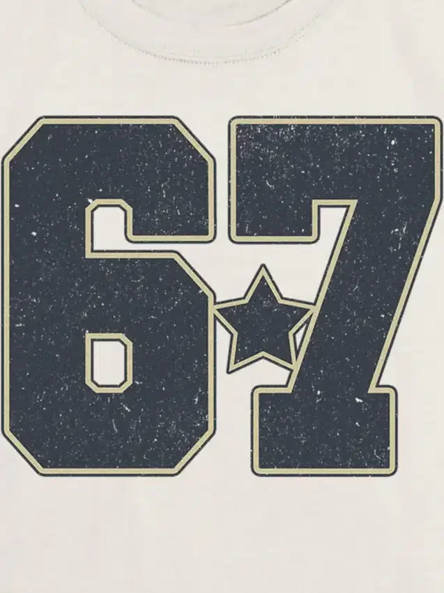 Camiseta con diseño «Six Seven» para niños