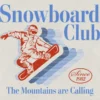 Camiseta con diseño «Snowboard Club» para niños pequeños