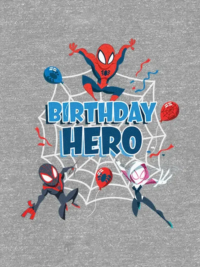 Camiseta con diseño «Spiderman Birthday Hero» para niños pequeños