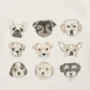 Camiseta con diseño variado de cachorritos para niños pequeños