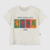 Camiseta con diseño vintage de deportes de invierno para niños pequeños