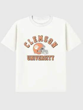 Camiseta con diseño vintage de fútbol americano de la Universidad de Clemson