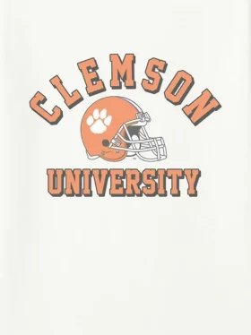 Camiseta con diseño vintage de fútbol americano de la Universidad de Clemson