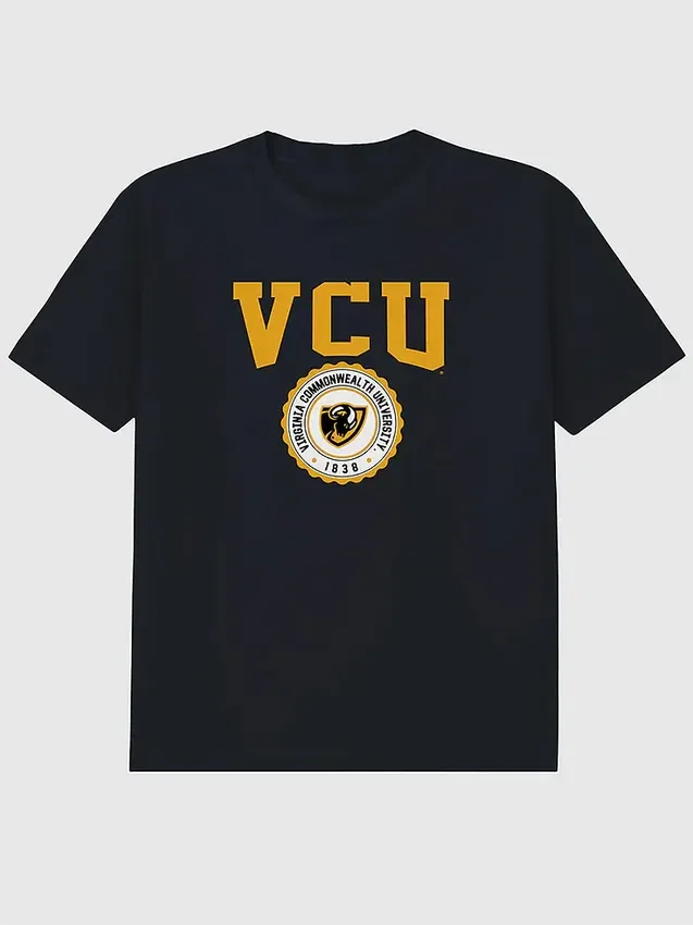 Camiseta con el diseño del sello universitario de la Universidad Commonwealth de Virginia