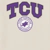 Camiseta con el sello universitario de la Universidad Cristiana de Texas (TCU) en diseño gráfico oscuro