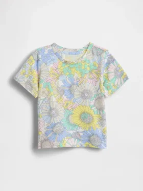 Camiseta con estampado combinable para bebés y niños pequeños