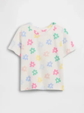 Camiseta con estampado combinable para bebés y niños pequeños