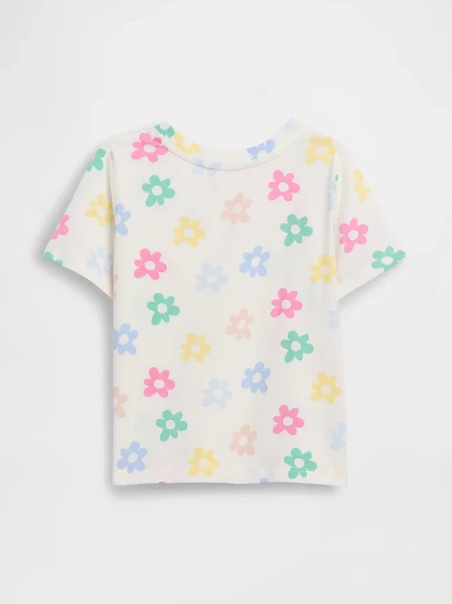 Camiseta con estampado combinable para bebés y niños pequeños