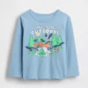Camiseta con estampado para bebés y niños, combinable