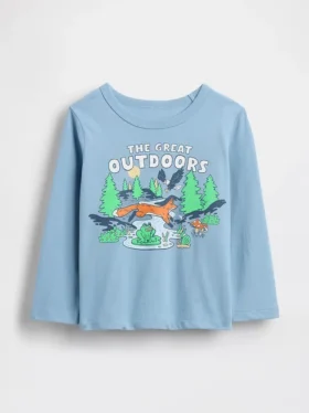 Camiseta con estampado para bebés y niños, combinable