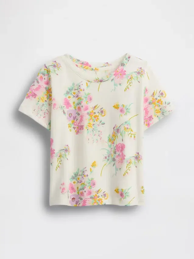 Camiseta con estampado para bebés y niños, combinable