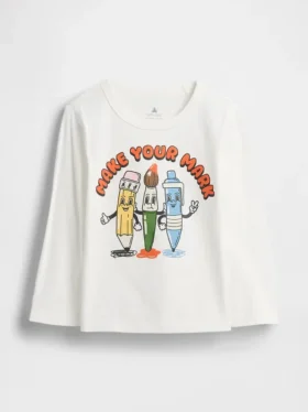 Camiseta con estampado para bebés y niños, combinable