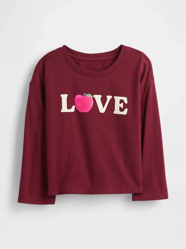 Camiseta con estampado para bebés y niños, combinable