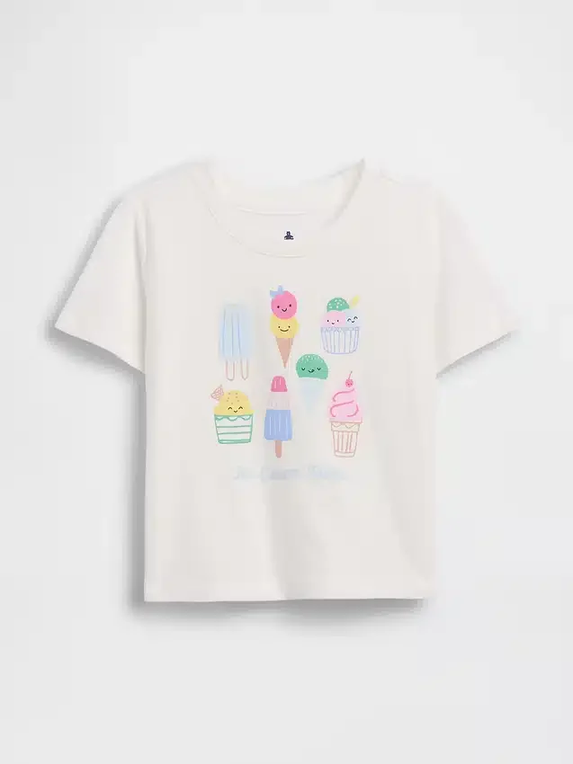 Camiseta con estampado para bebés y niños, combinable