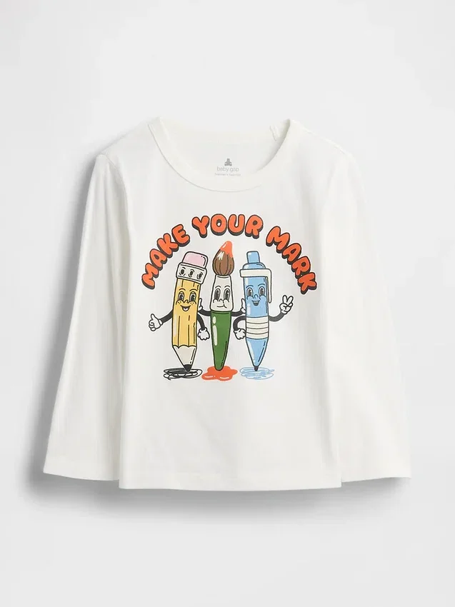 Camiseta con estampado para bebés y niños, combinable