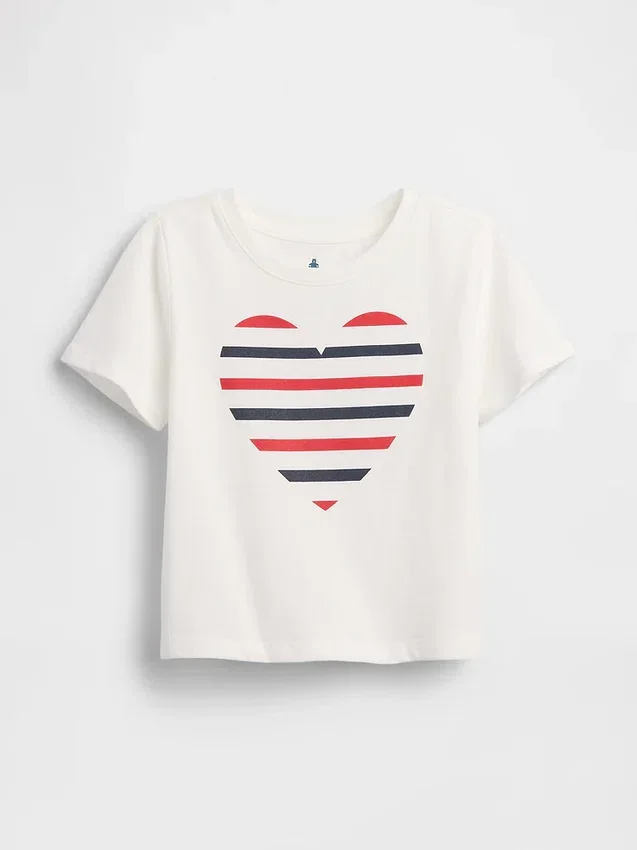 Camiseta con estampado para bebés y niños, combinable