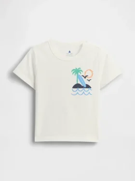 Camiseta con estampado para bebés y niños pequeños, combinable