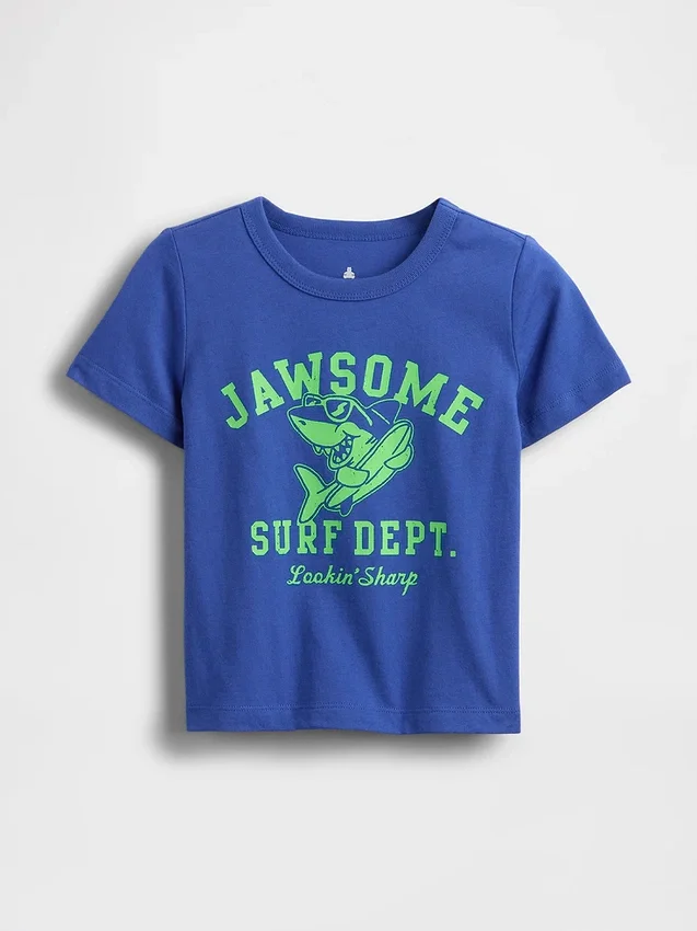 Camiseta con estampado para bebés y niños pequeños, combinable