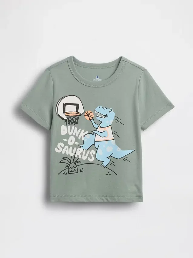 Camiseta con estampado para bebés y niños pequeños, combinable