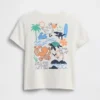 Camiseta con estampado para bebés y niños pequeños, combinable