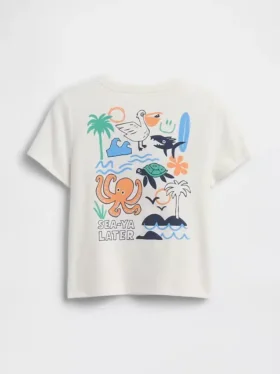 Camiseta con estampado para bebés y niños pequeños, combinable