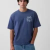 Camiseta con gráfico de Keith Haring de corte oversize