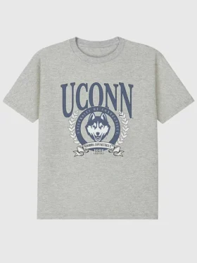 Camiseta con gráfico del escudo de laurel de la UConn