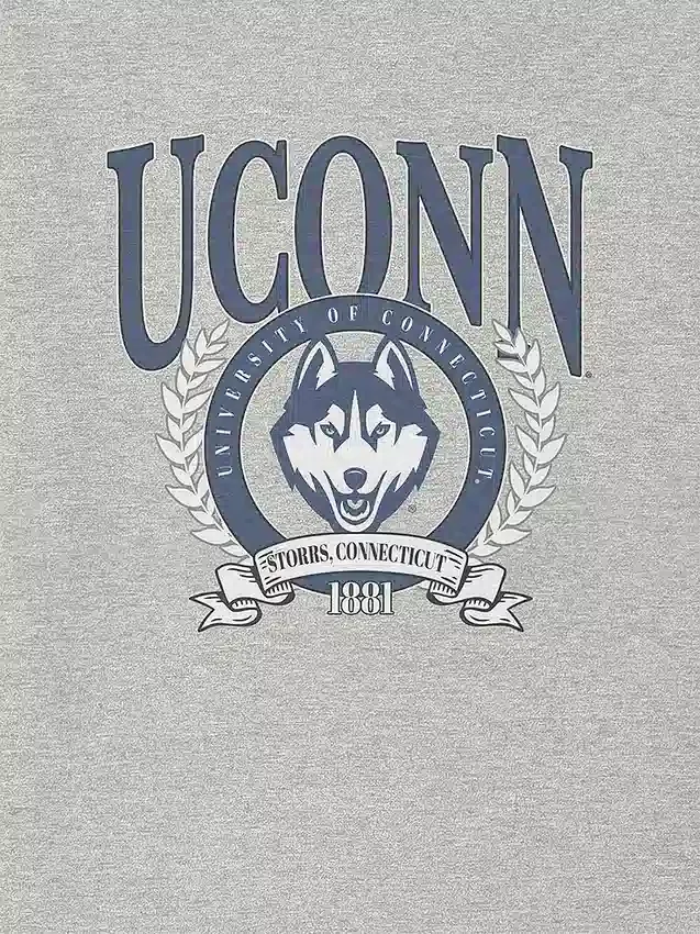 Camiseta con gráfico del escudo de laurel de la UConn