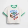 Camiseta con gráfico extragrande de Marvel para bebés y niños