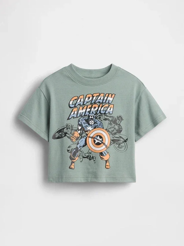 Camiseta con gráfico extragrande de Marvel para bebés y niños