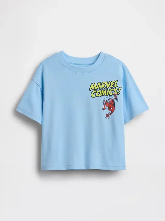 Camiseta con gráfico extragrande de Marvel para bebés y niños