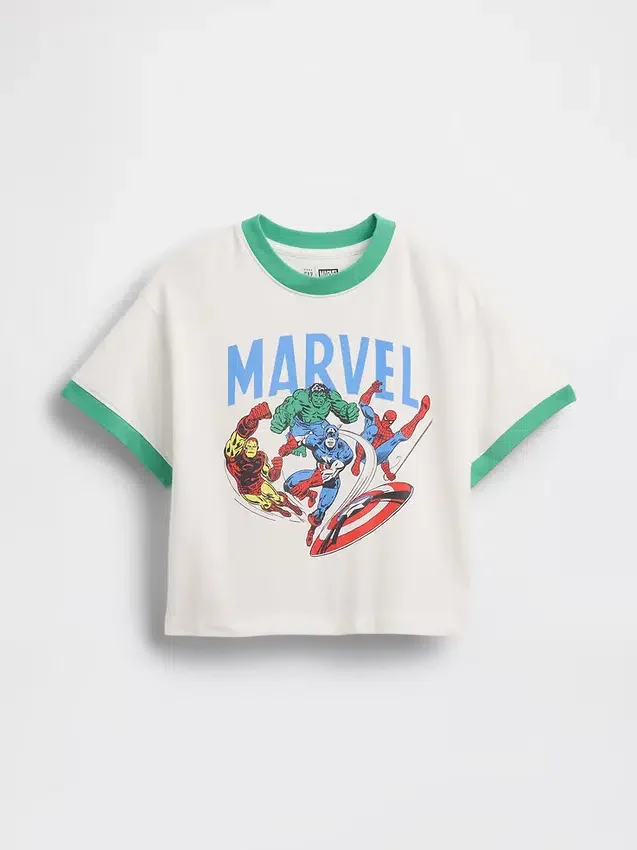 Camiseta con gráfico extragrande de Marvel para bebés y niños