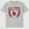 Camiseta con gráfico oscuro de los Laurels de la Universidad Ball State