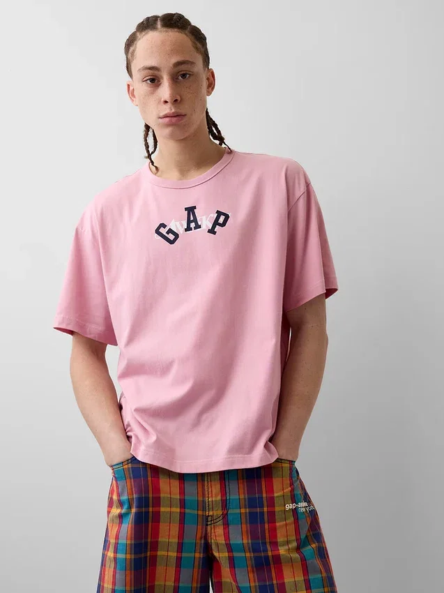 Camiseta con logo de estilo relajado de GAP × Awake Ny