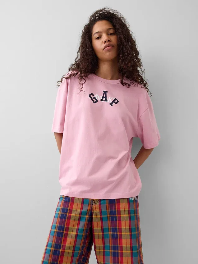 Camiseta con logo de estilo relajado de GAP × Awake Ny