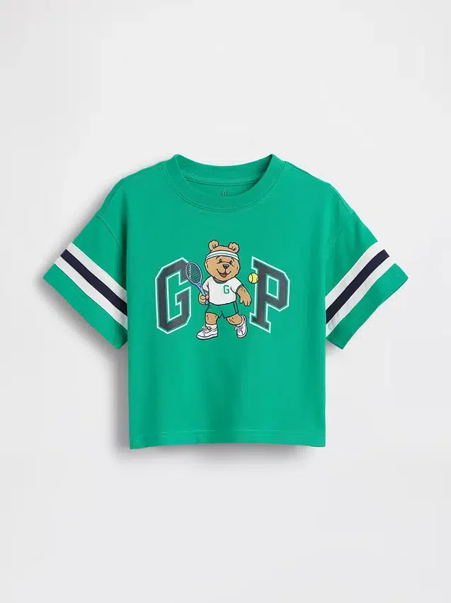 Camiseta con logo gráfico «Brannan Bear Varsity» de talla grande para Bebé y Niño