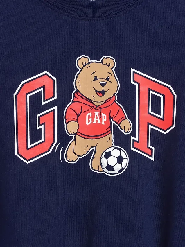 Camiseta con logo gráfico «Brannan Bear Varsity» de talla grande para Bebé y Niño