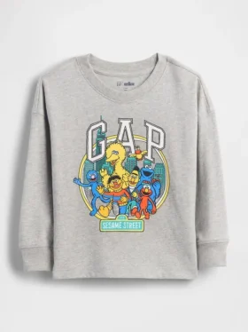 Camiseta con logo gráfico de Barrio Sésamo para bebés y niños pequeños