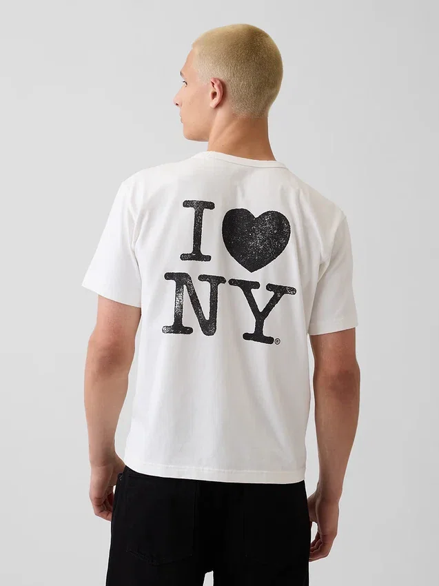 Camiseta con logo «I Heart NY» de corte holgado