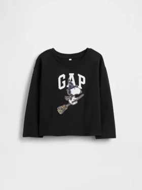 Camiseta con logotipo de Snoopy para Halloween para bebés y niños pequeños