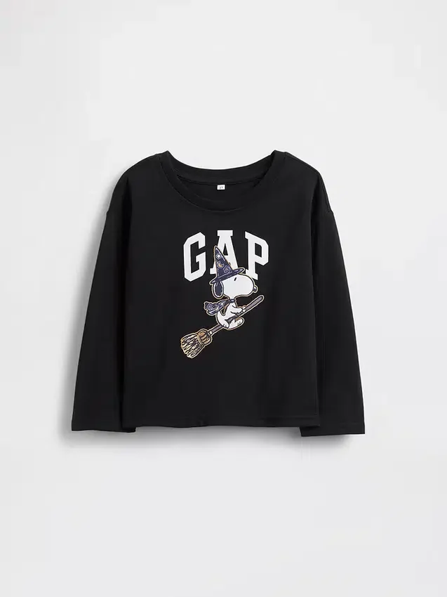 Camiseta con logotipo de Snoopy para Halloween para bebés y niños pequeños