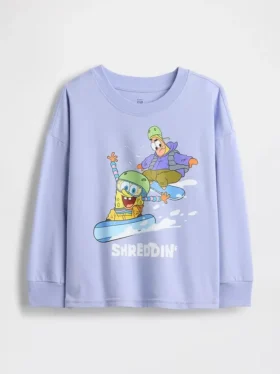 Camiseta con logotipo gráfico de Bob Esponja para bebés y niños