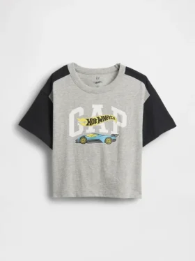 Camiseta con logotipo gráfico de Hot Wheels para bebés y niños