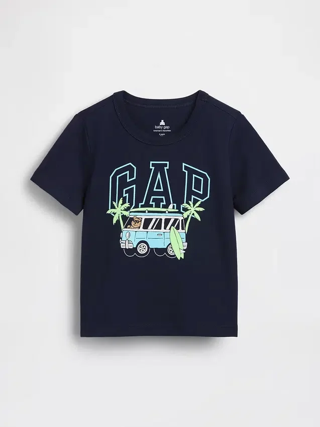 Camiseta con logotipo gráfico para bebés y niños