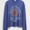 Camiseta corta con diseño de los New York Knicks de la NBA